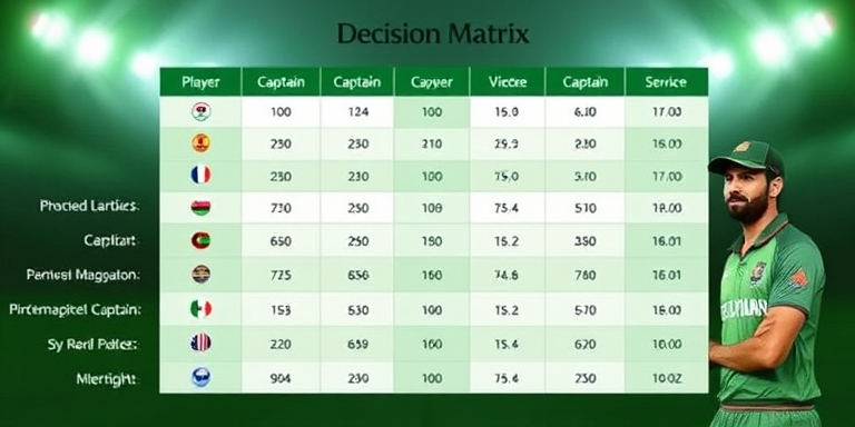 Dream11 App APK Download captain decision matrix